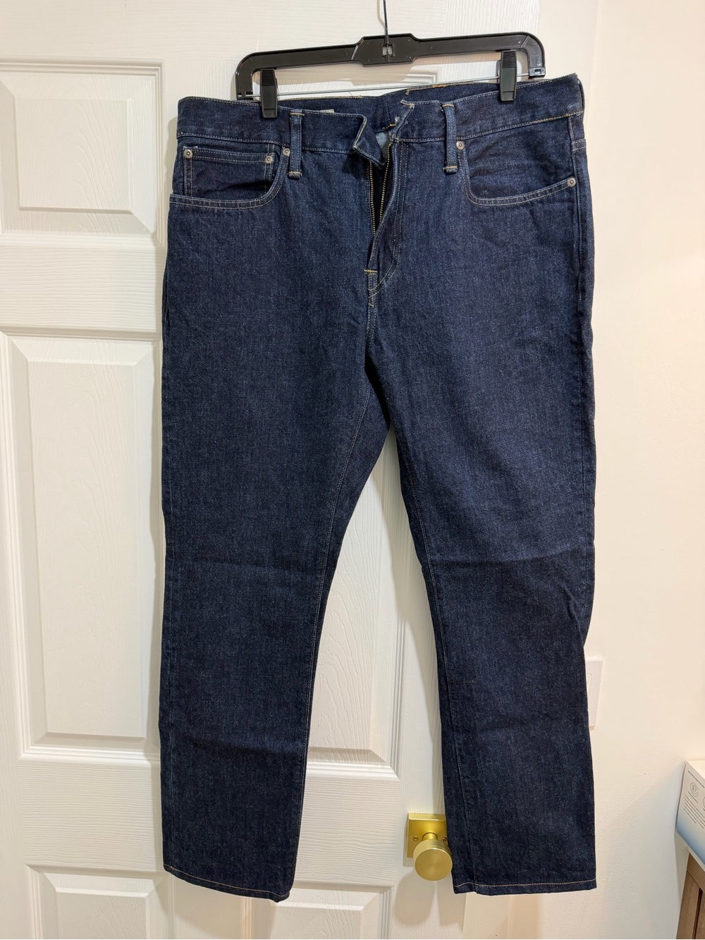 J. Crew Dark Blue Men's Straight-Leg Jeans